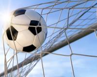 Fotografia przedstawia piłkę w siatce