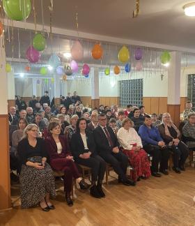 Uczestnicy spotkania w świetlicy wiejskiej w Żardkach