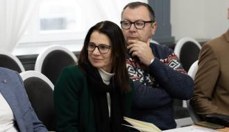 Urzędnicy Urzędu Miejskiego w Drzewicy – Beata Wołonkiewicz i Jarosław Bomba
