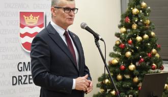Przemawia Burmistrz Drzewicy Janusz Reszelewski