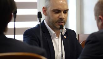 Głos zabiera Zastępca Burmistrza Drzewicy Dominik Niemirski