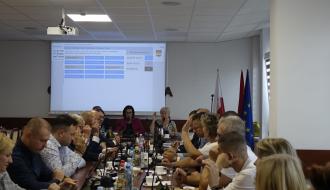 Uczestnicy IV Sesji Rady Miejskiej w Drzewicy