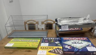 Suszarka do naczyń, podgrzewacze gastronomiczne, gry planszowe dla dzieci