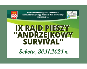 Zaproszenie na IX Rajd pieszy "Andrzejkowy Survival"
