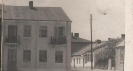 historyczne zdjęcie Gromadzkiej biblioteki w Drzewicy