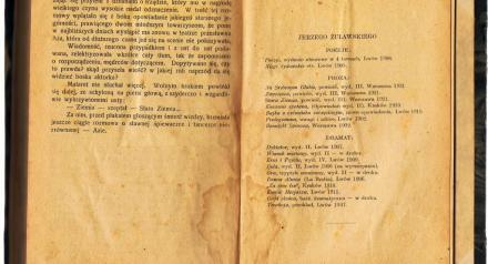 otwarta stara książka z twórczością Jerzego Żuławskiego