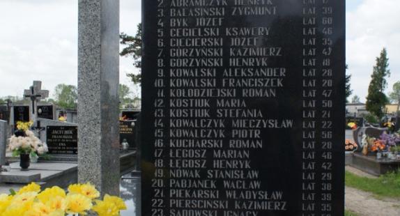 grób "Symbol" upamiętniający ofiary "Pacyfikacji Drzewicy"